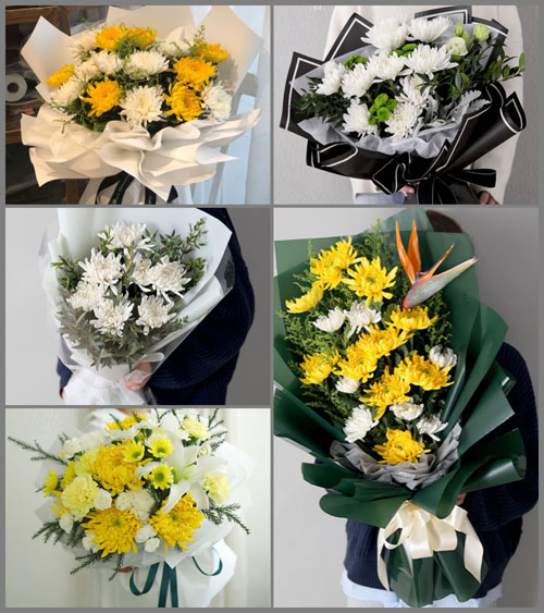 山东青岛平度市旧店镇后林家村白事花束代送